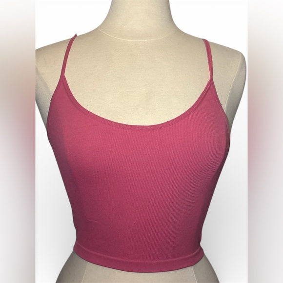Pink Ribbed Tank Top - Picture 2 of 2